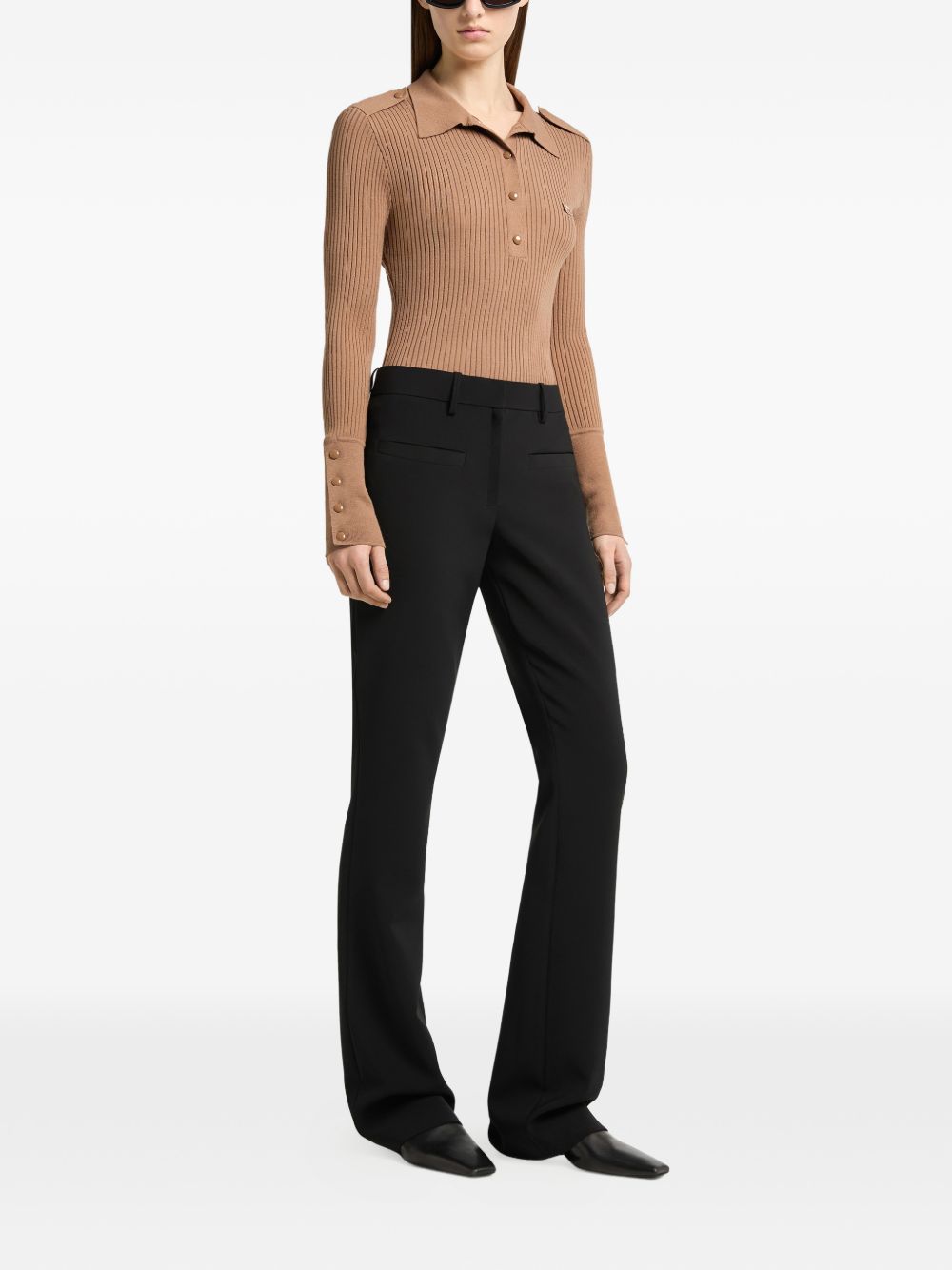 Courreges 326MPO072FI0001 maglia donna bronzer