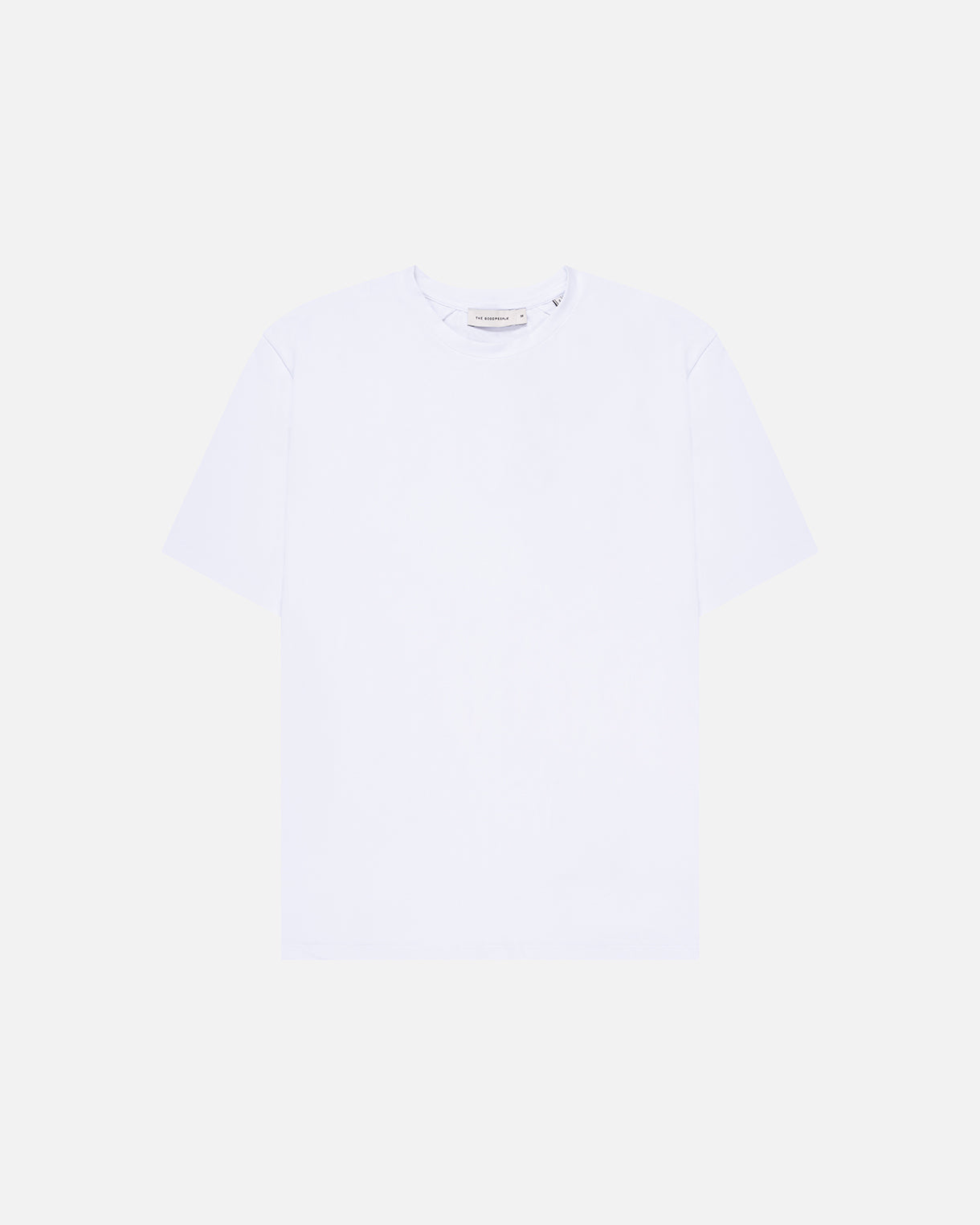 GOODPEOPLE Ted Soft Relaxed Fit Tee t-shirt bianca cotone