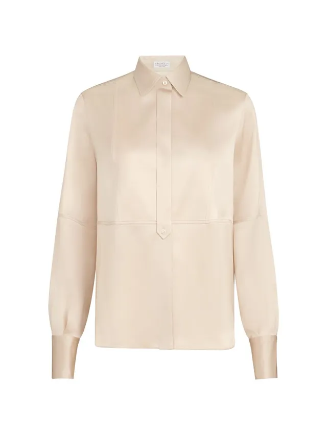 Brunello Cucinelli M0C59NR516 camicia sabbia donna