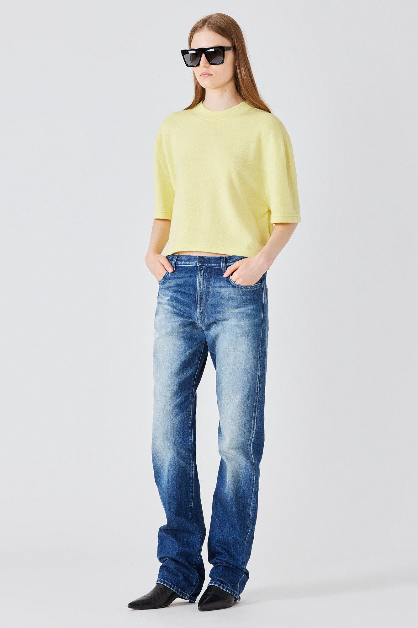Sa Su Phi T-Shirt Corta maglia gialla cashmere