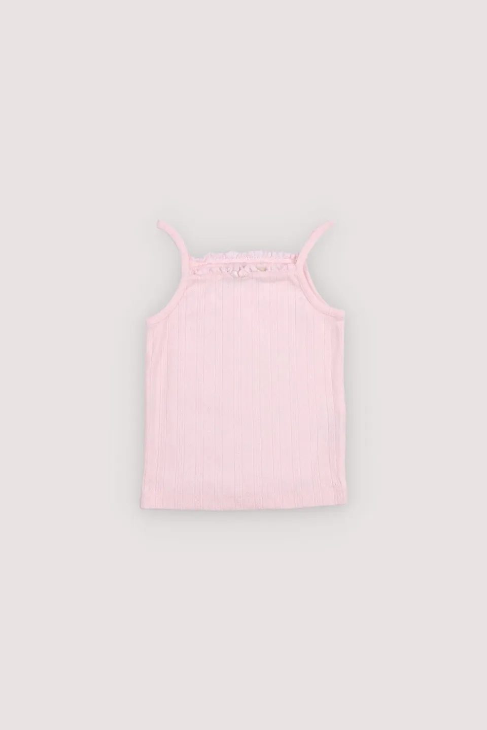 The New Society Nardo canotta bambina cotone rosa