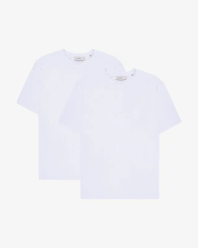 Goodpeople Ted t-shirt bianche 2 pezzi cotone