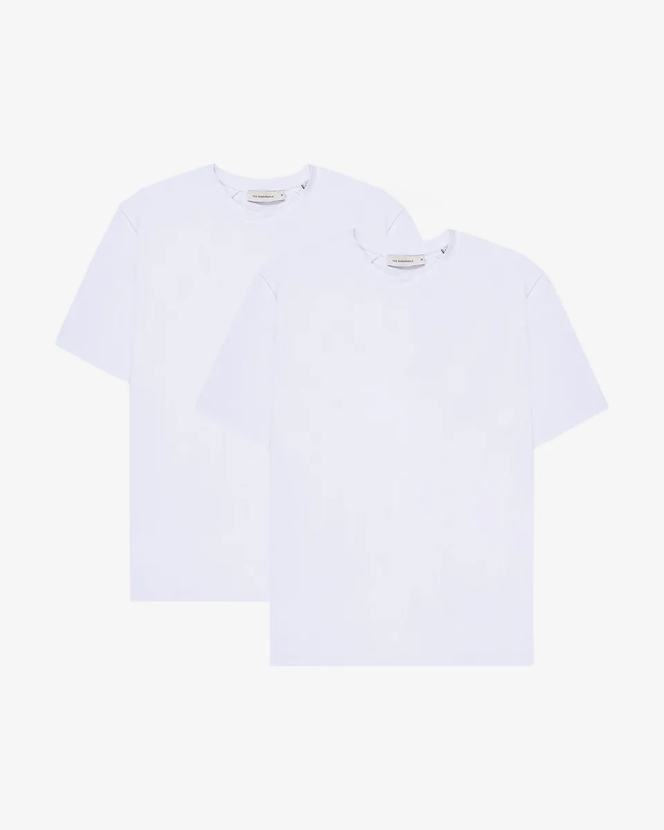 Goodpeople Ted t-shirt bianche 2 pezzi cotone