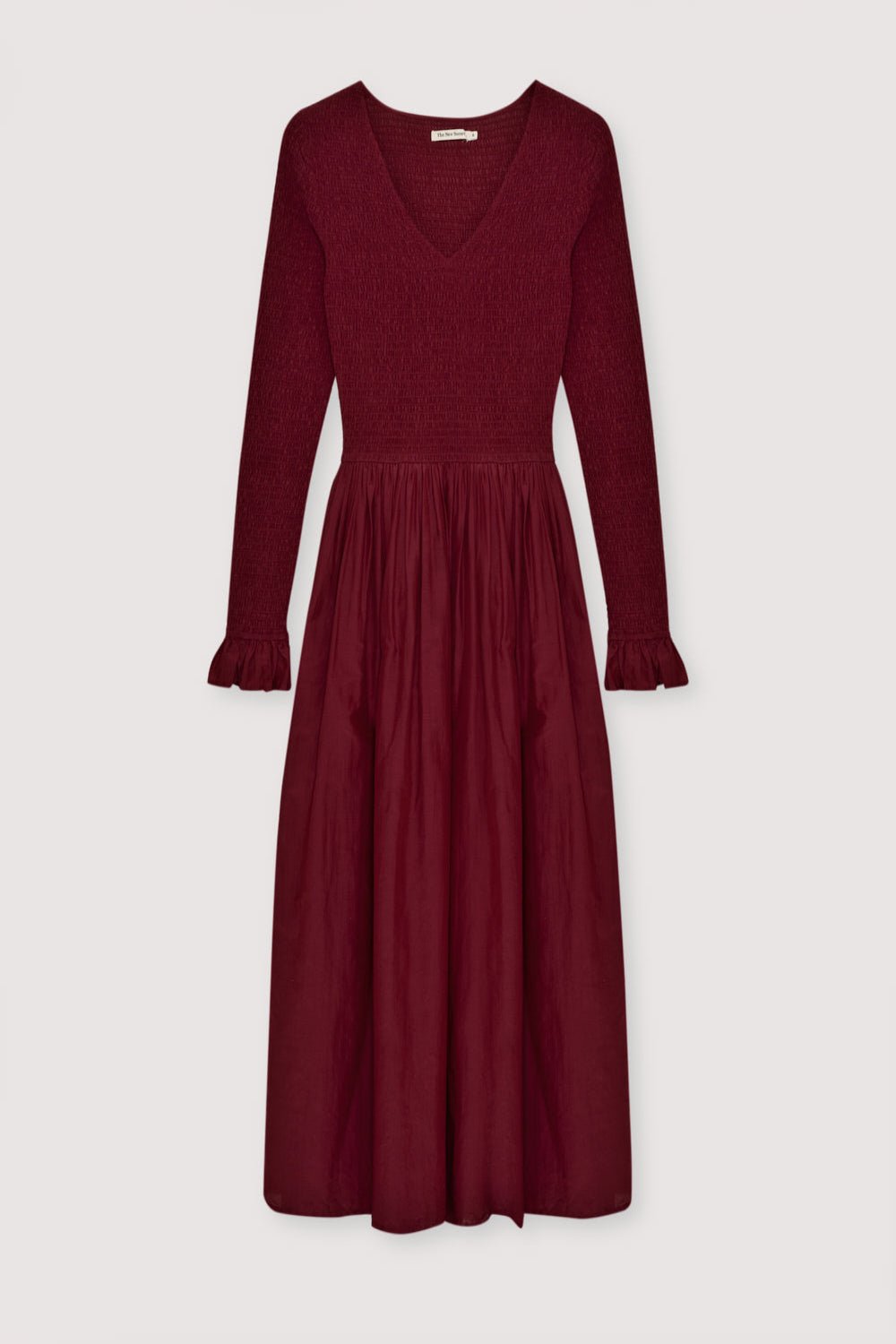 The New Society Luly vestito donna Plum Fantasy seta