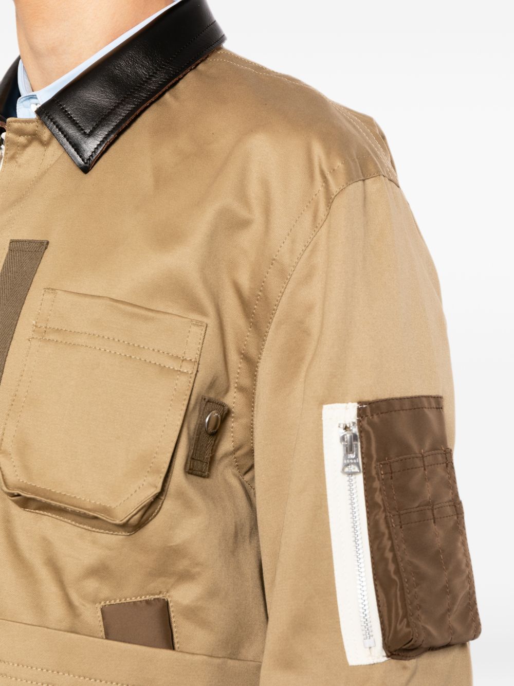Sacai 26-04031M Giubbotto Beige uomo