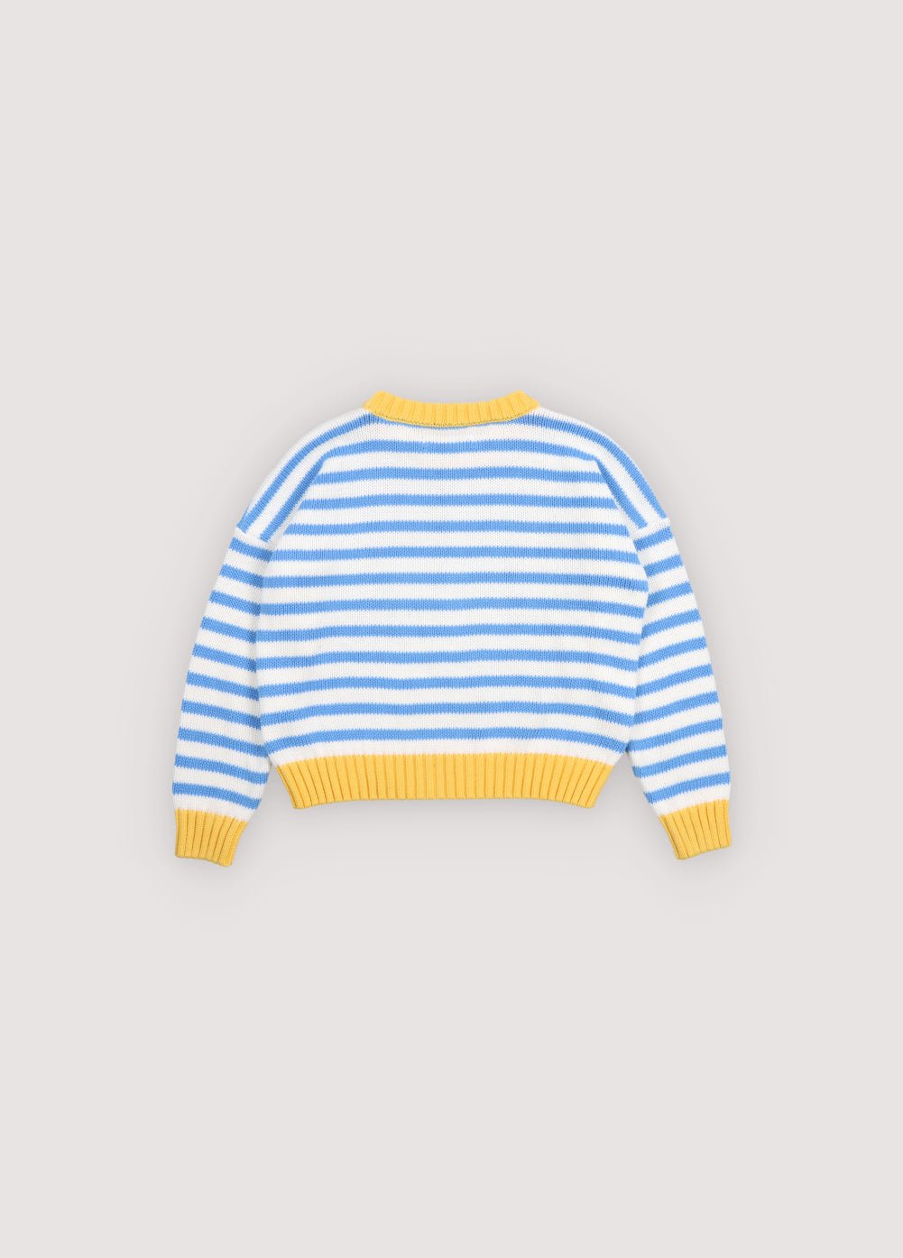 The New Society Marigold maglione bambino righe blu cotone