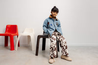 The New Society Dakota Cow Print pantaloni denim cotone BCI