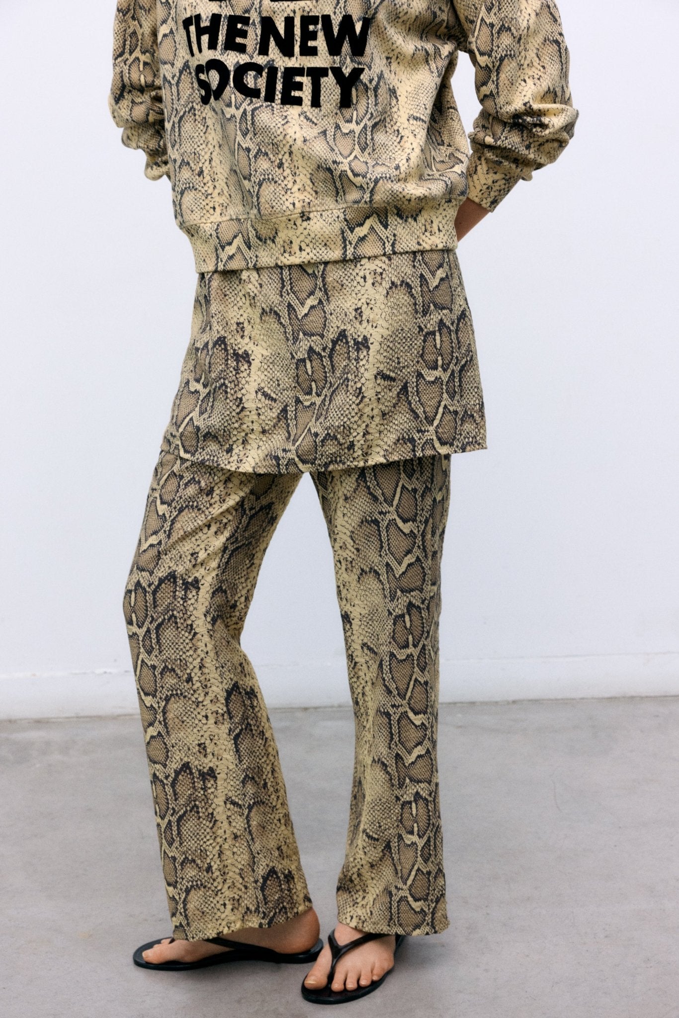 The New Society Nettle Pant Donna Nettle Print Viscosa