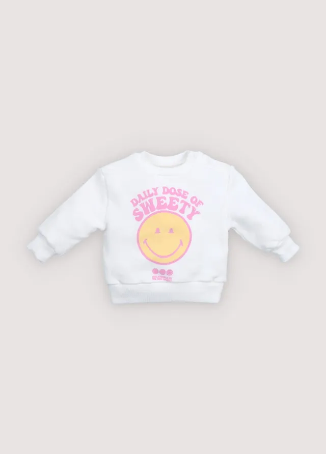 The New Society Smiley felpa neonato 6 mesi cotone