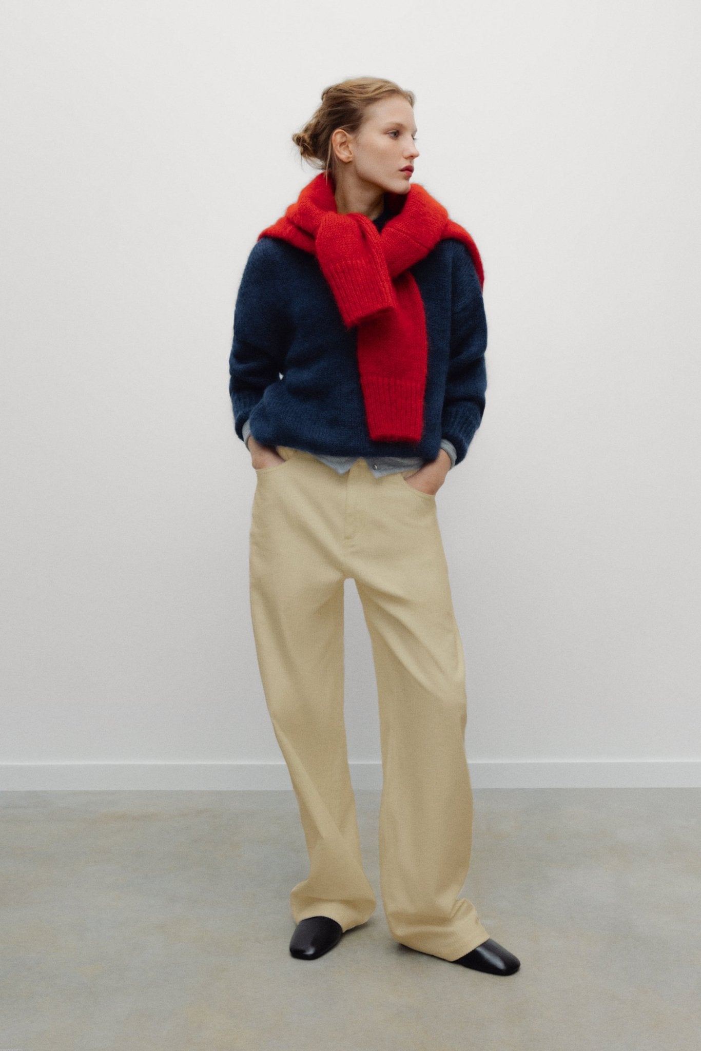 The New Society Giselle pantaloni donna Biscotti velluto cotone