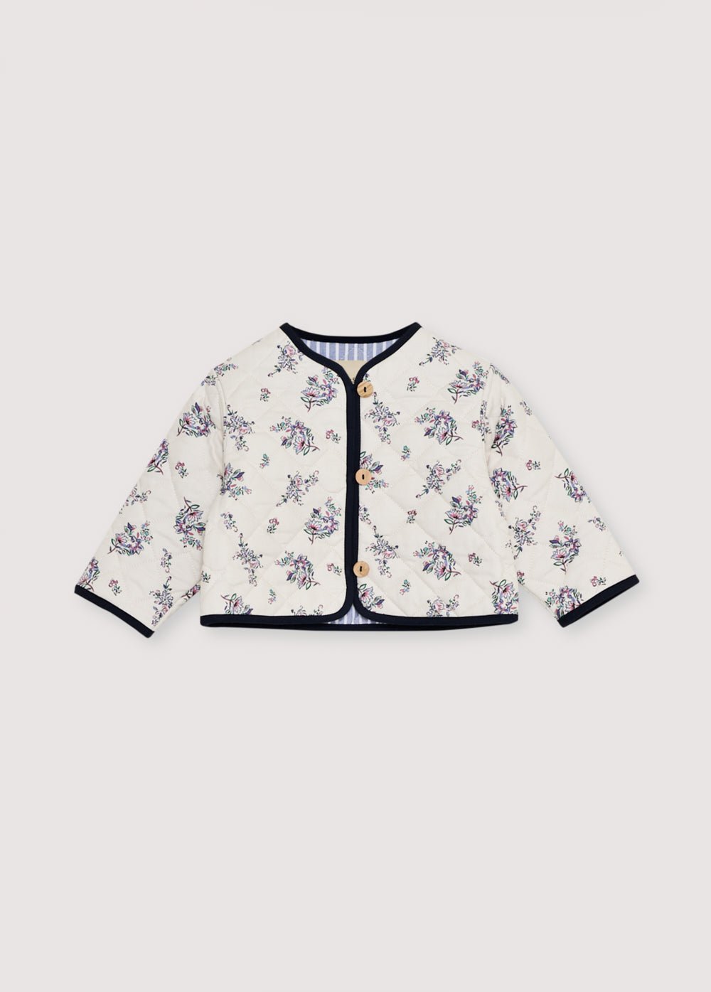 The New Society Emma Giacca Neonato Cotone Fiori 6M