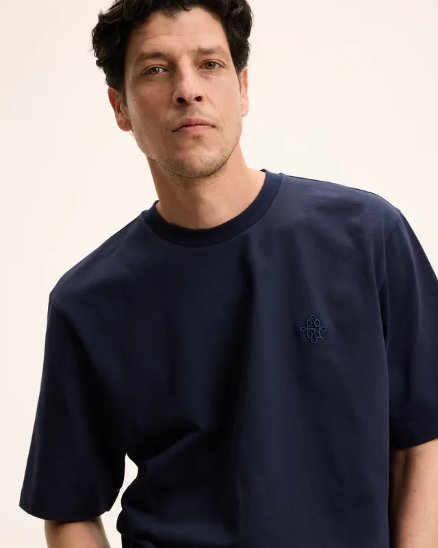 GOODPEOPLE Tommy t-shirt blu navy cotone regular fit