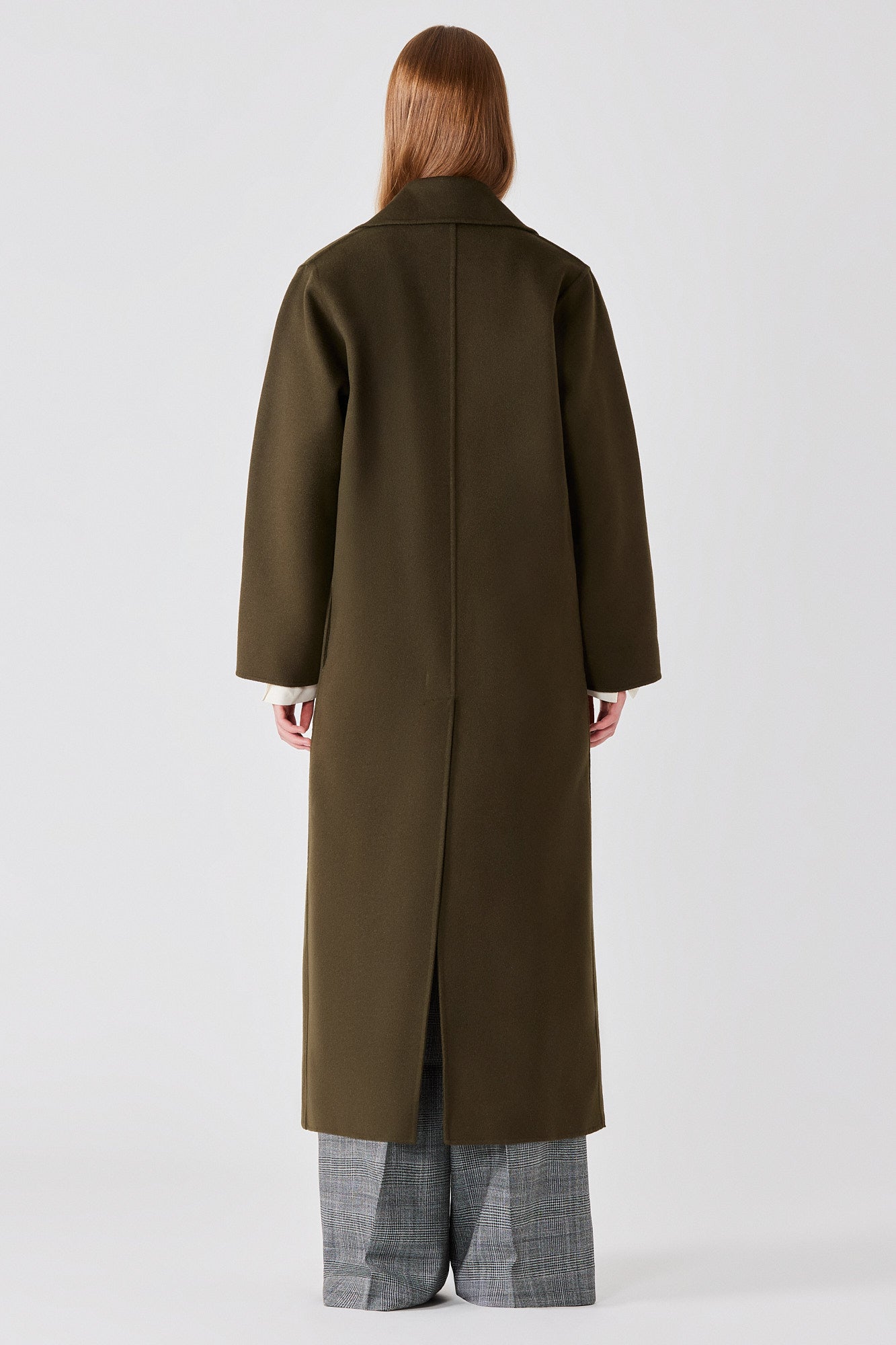 Sa Su Phi Caroline cappotto cashmere verde militare