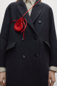 The New Society Elan Cappotto Donna Grigio Antracite Lana