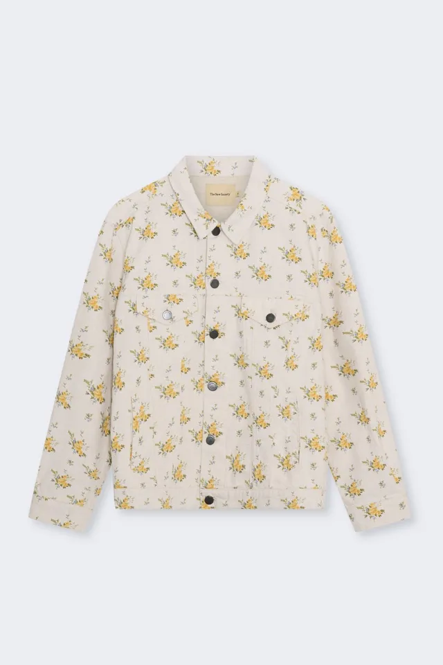 The New Society Mimosa giacca donna denim oversize cotone bio