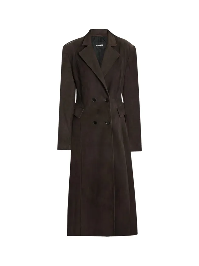 Rotate 1165031111 Ganache cappotto donna cioccolato pelle