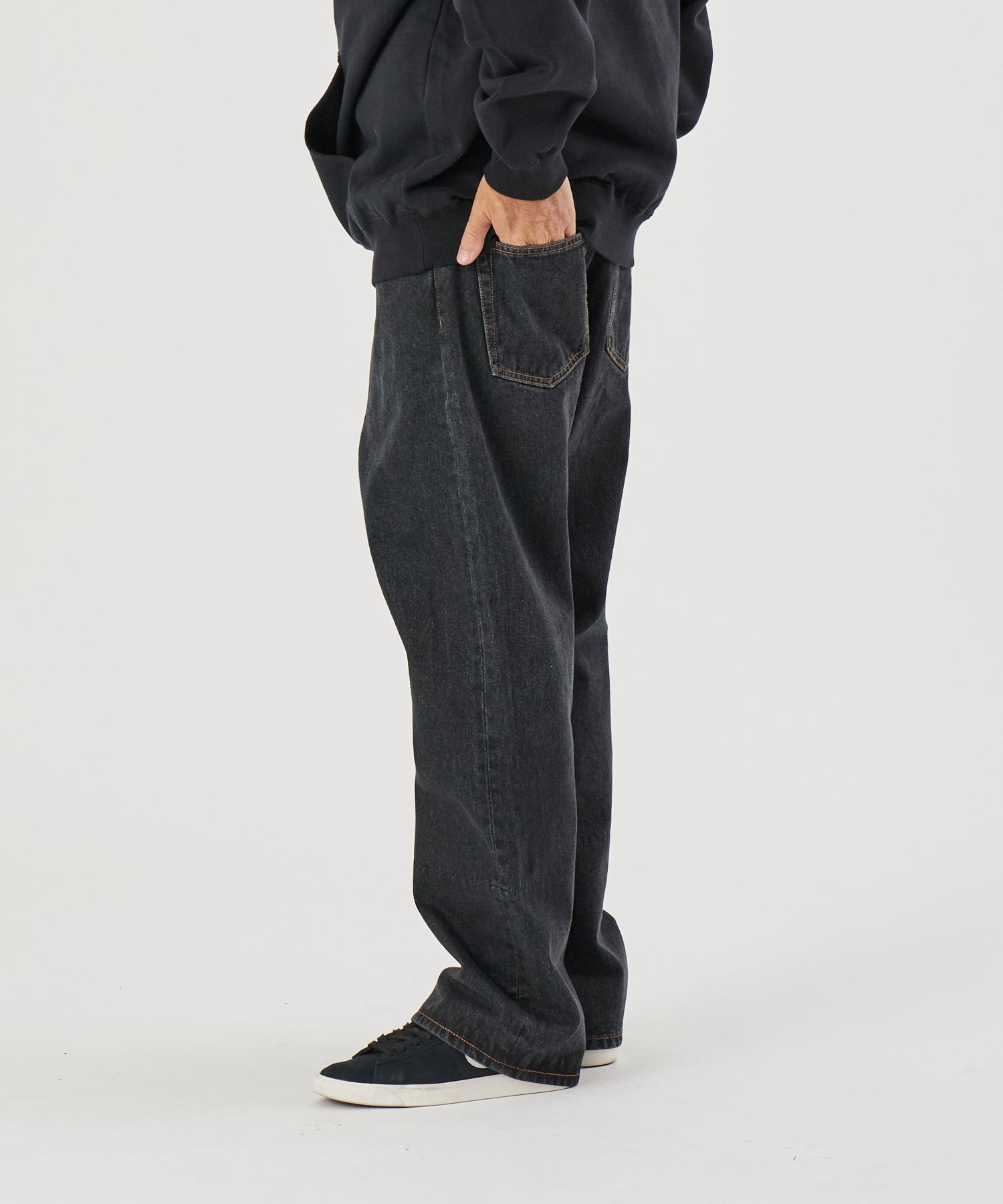 X-Large Printed Custom jeans denim neri stampa