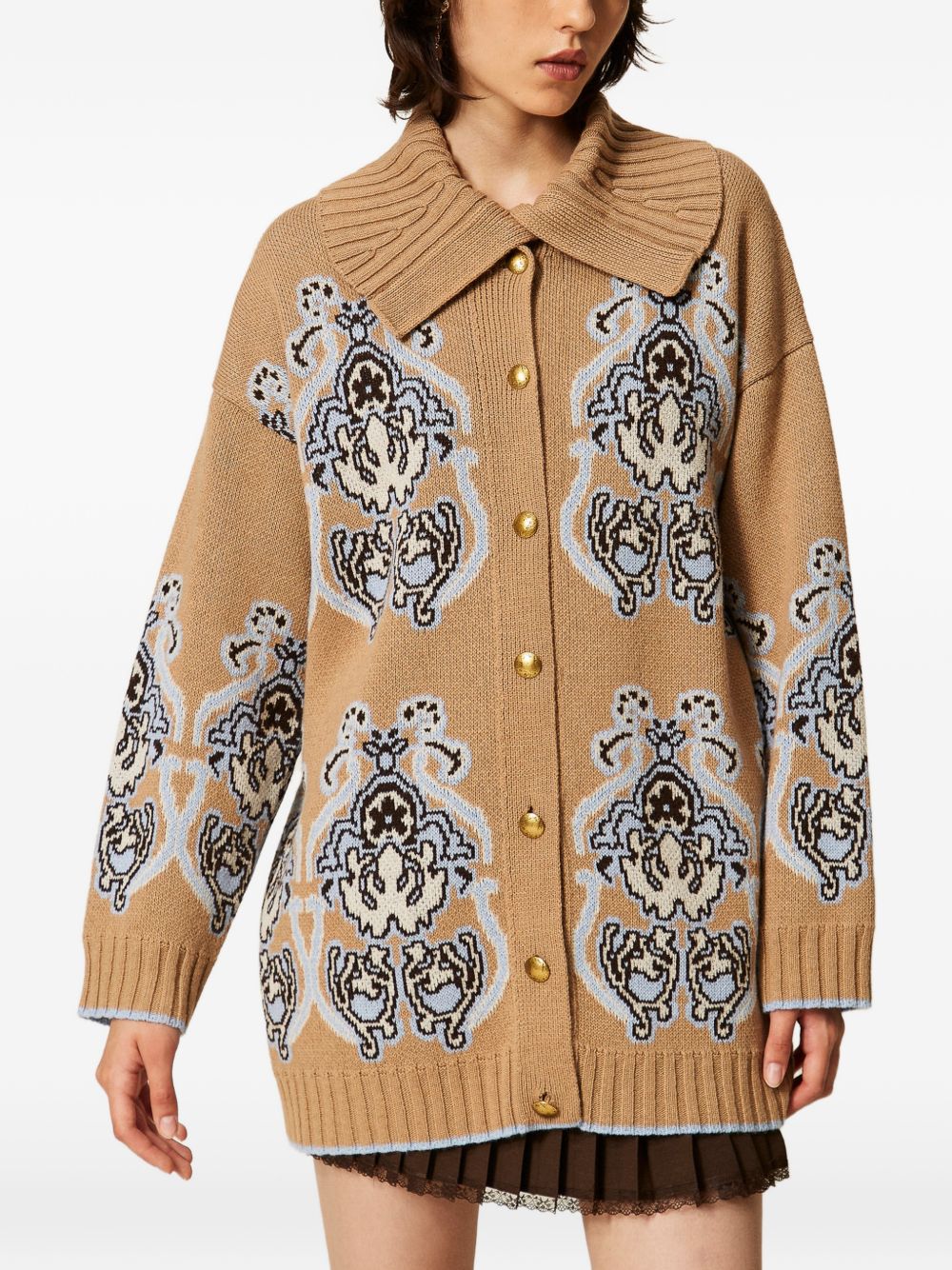 Twinset 262TP3484 cappotto tobacco