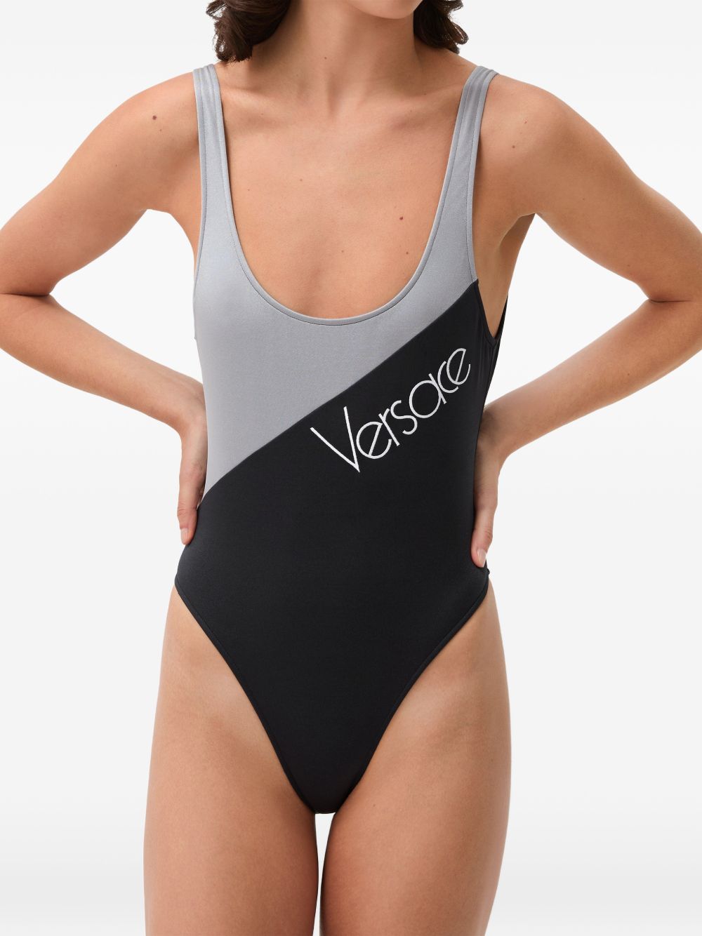 Versace 1025960 costume da bagno donna nero