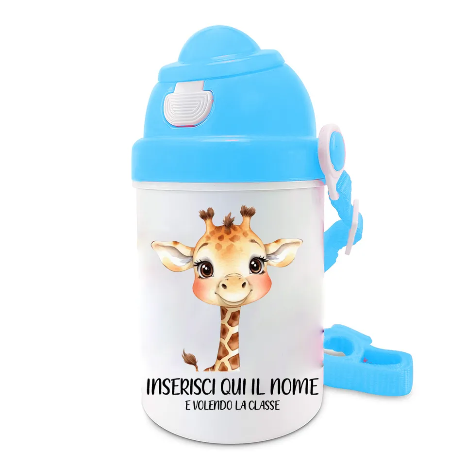 Mr. Gadgets Giraffa Borraccia Azzurra per Bambini