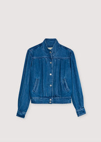The New Society Tencel giacca donna denim medio tencel