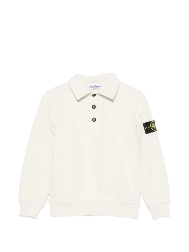 Stone Island Junior L2S166100012 polo bianca bimbo