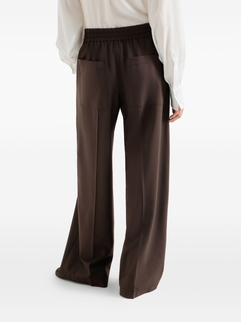 Brunello Cucinelli M0W07P9002 pantaloni caffe donna