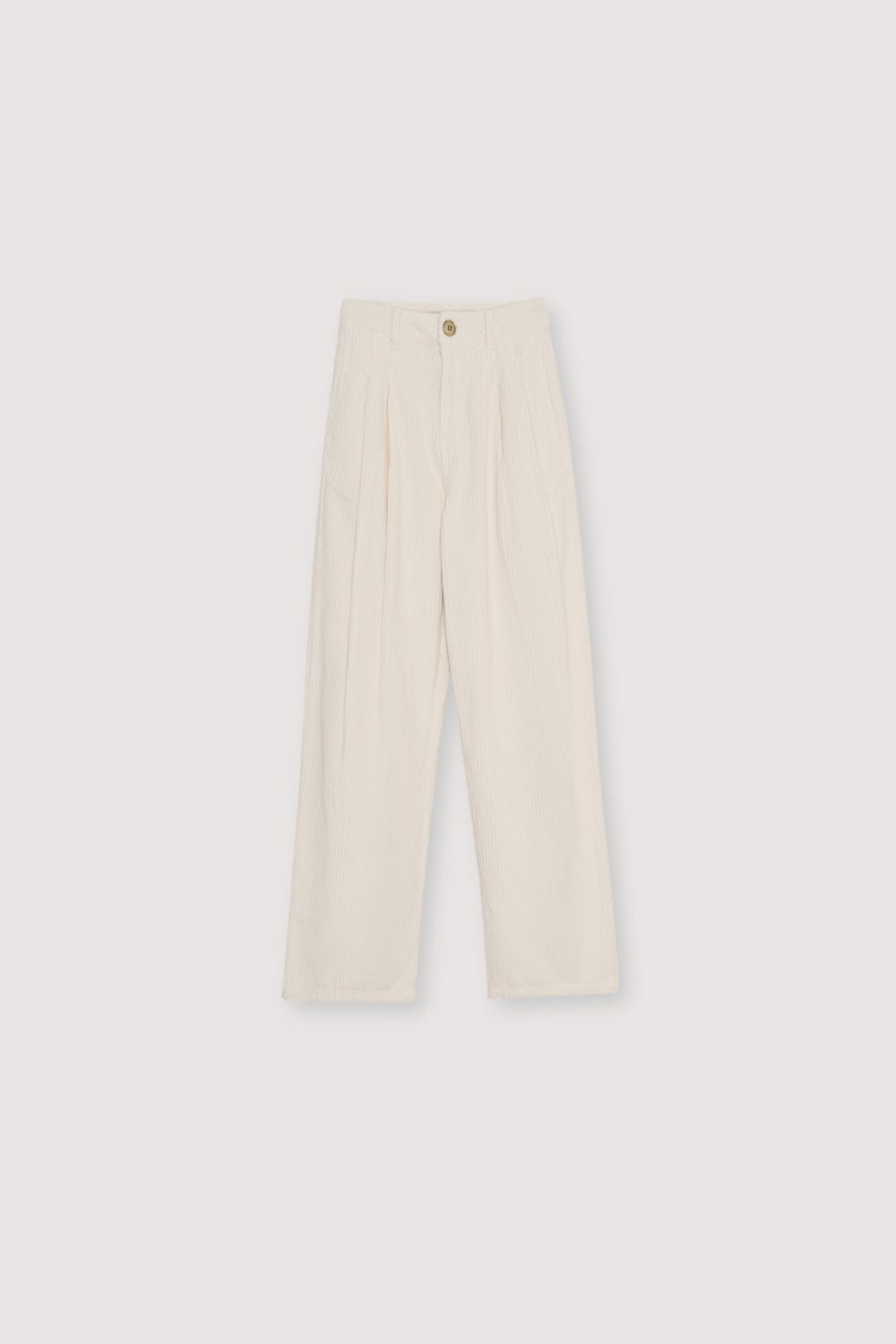 The New Society Nicol pantalone velluto bianco