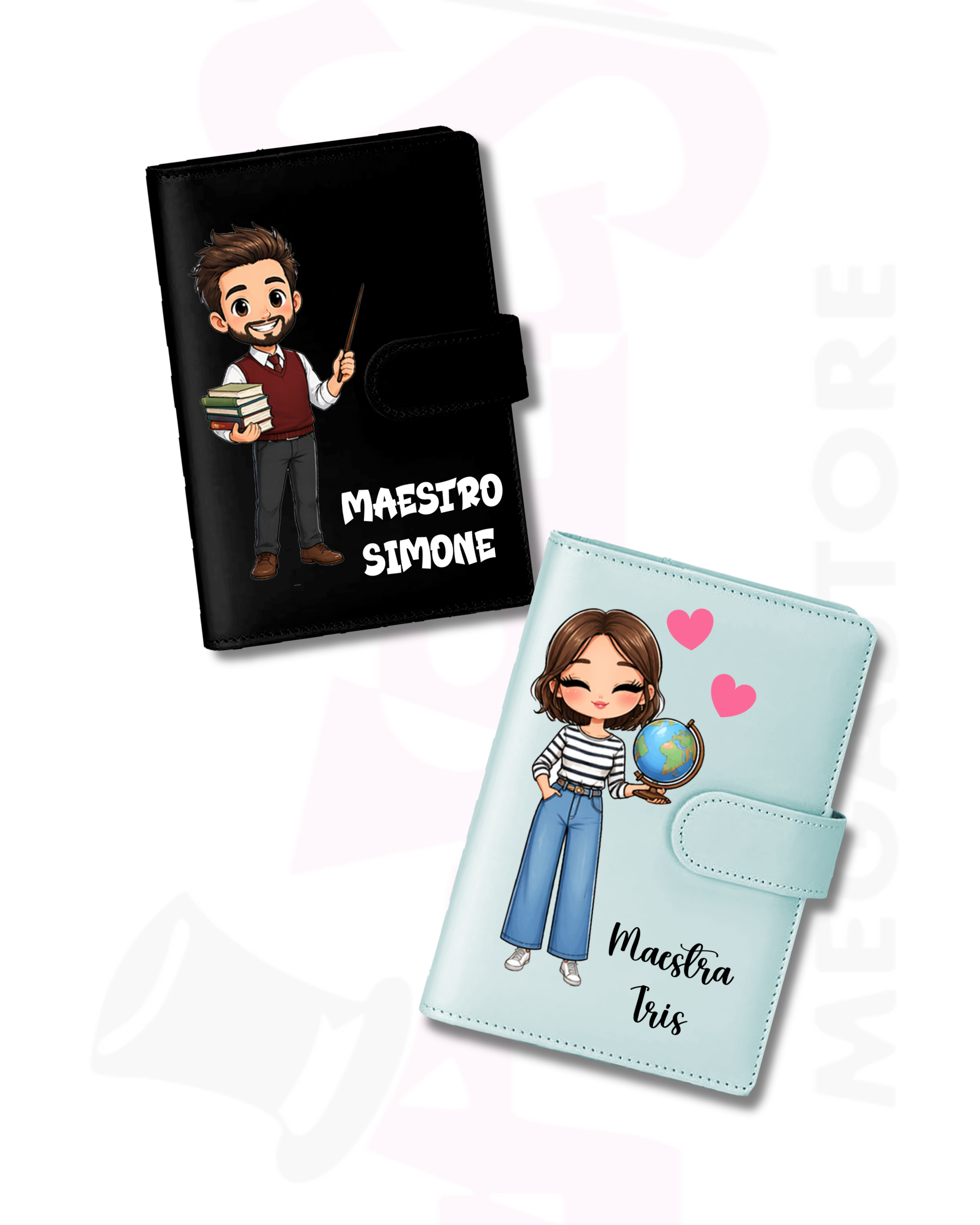 Mr. Gadgets porta agenda per maestri personalizzata colorata