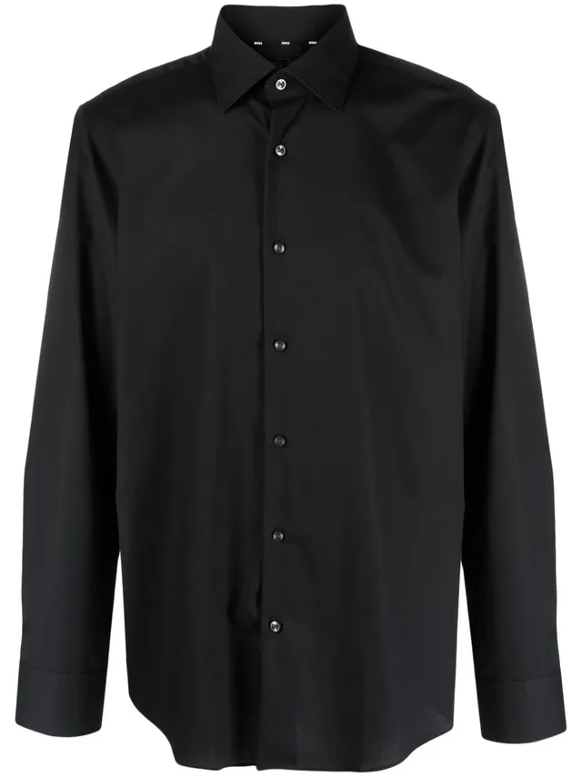 Boss 50473265 camicia uomo nera