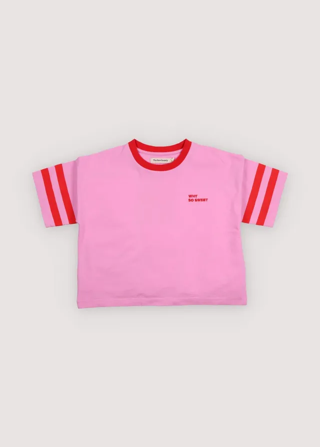 The New Society Canna maglietta bambina rosa 6 anni cotone