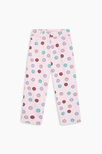The New Society SmileyWorld jeans ragazza cotone smile
