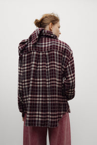 The New Society Ember Shirt camicia donna a quadri lana