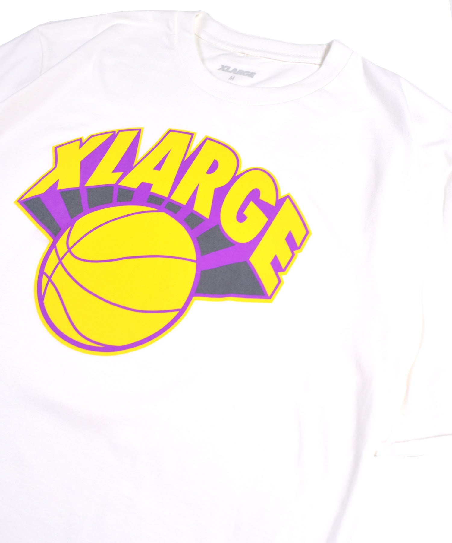 X-Large B-Ball S/S Tee t-shirt bianca basket