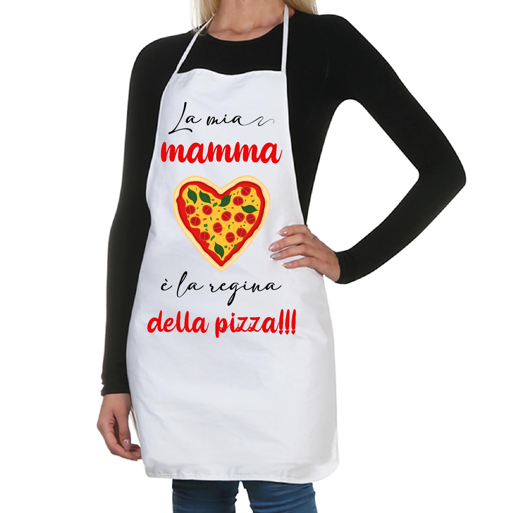 Mr. Gadgets Mamma Regina Della Pizza grembiule cucina personalizzato