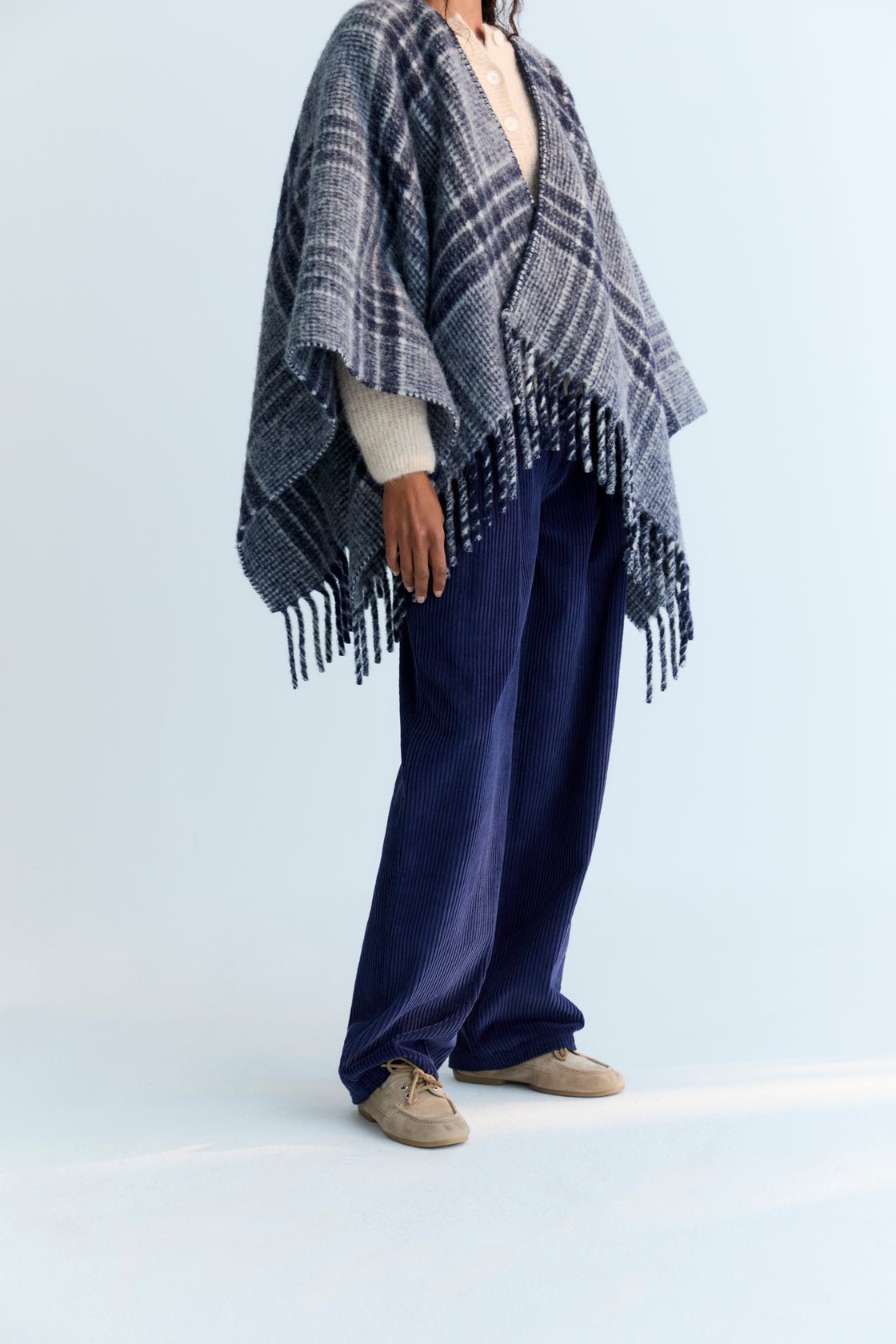 The New Society Nicol pantalone donna Infinite Navy velluto
