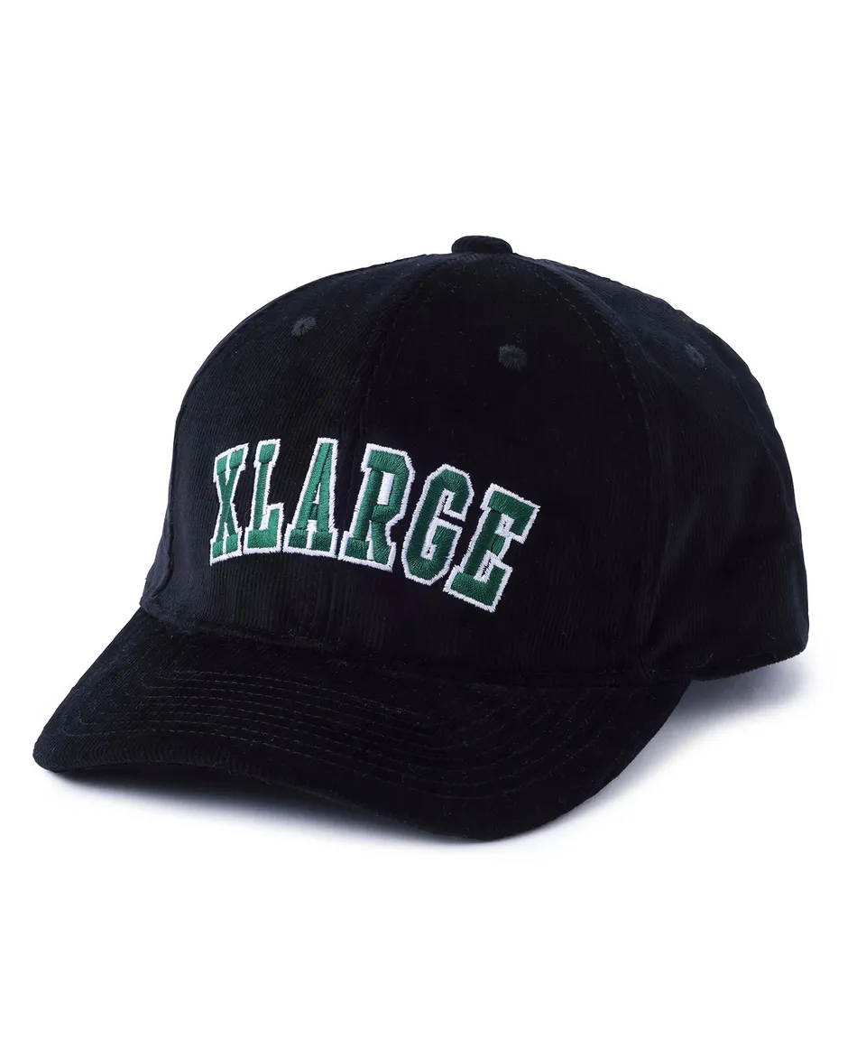X-Large Corduroy Snapback cappello nero