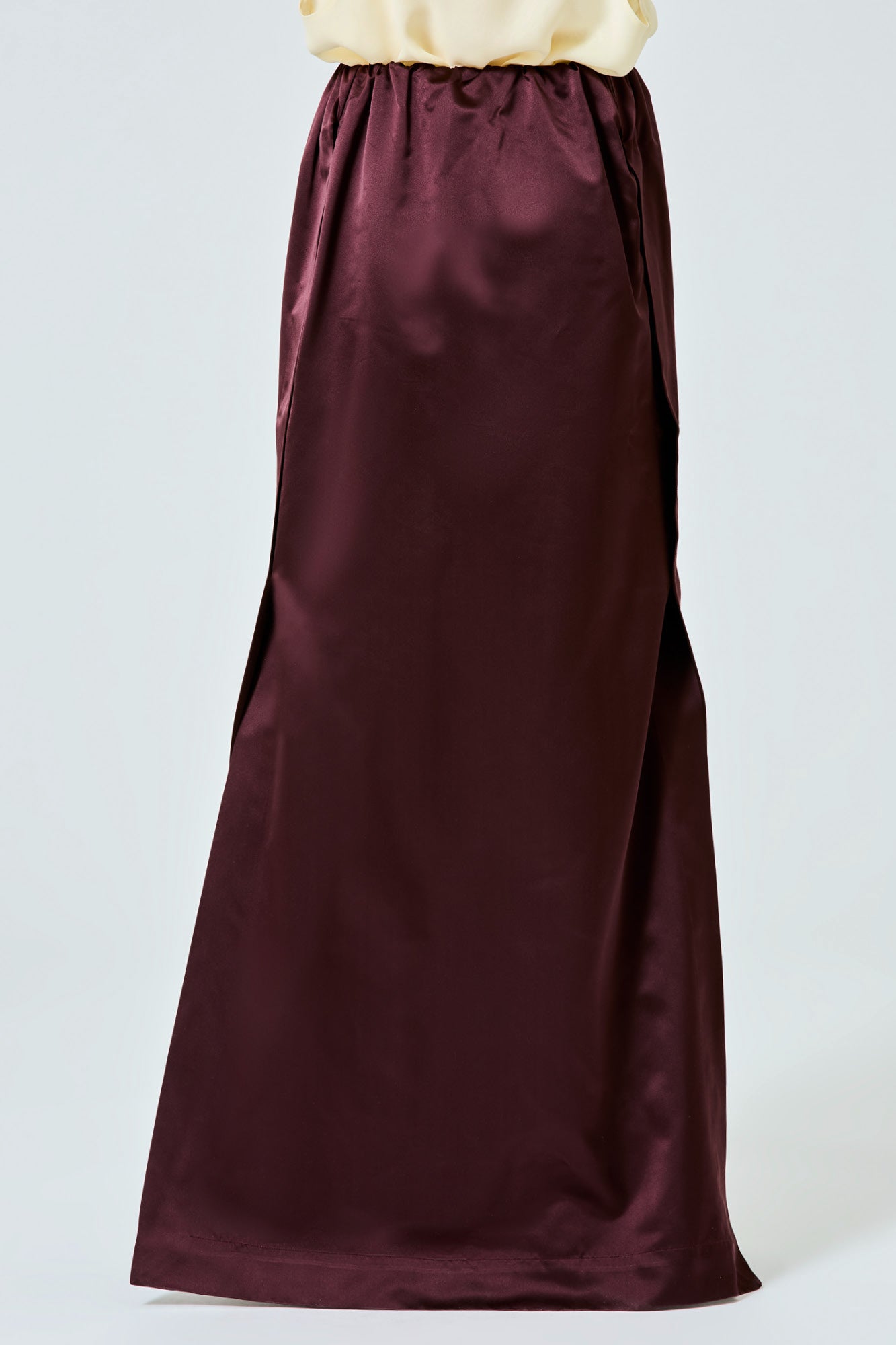 Sa Su Phi Gilda gonna lunga seta duchesse bordeaux