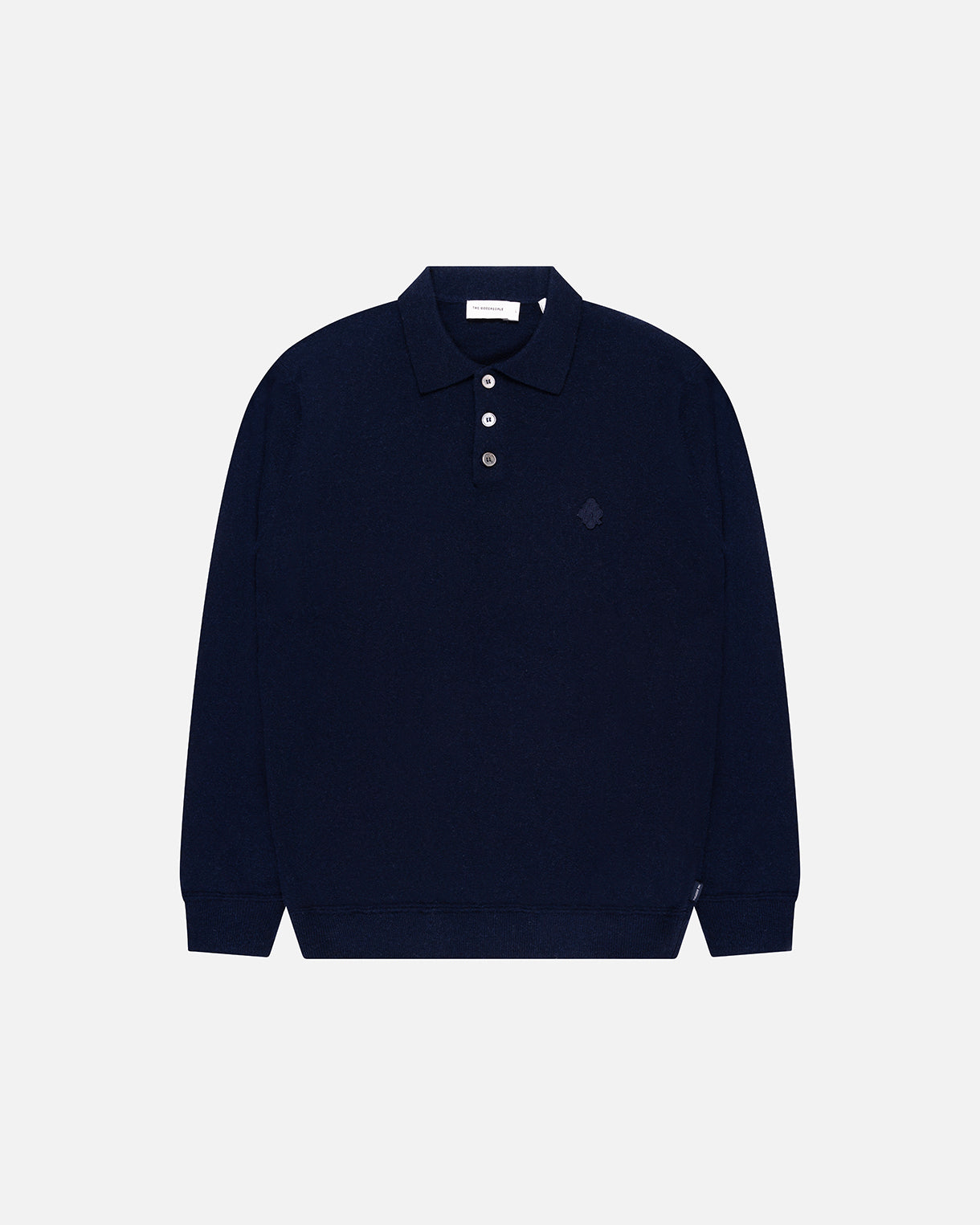 GOODPEOPLE Ken polo maglia blu lana