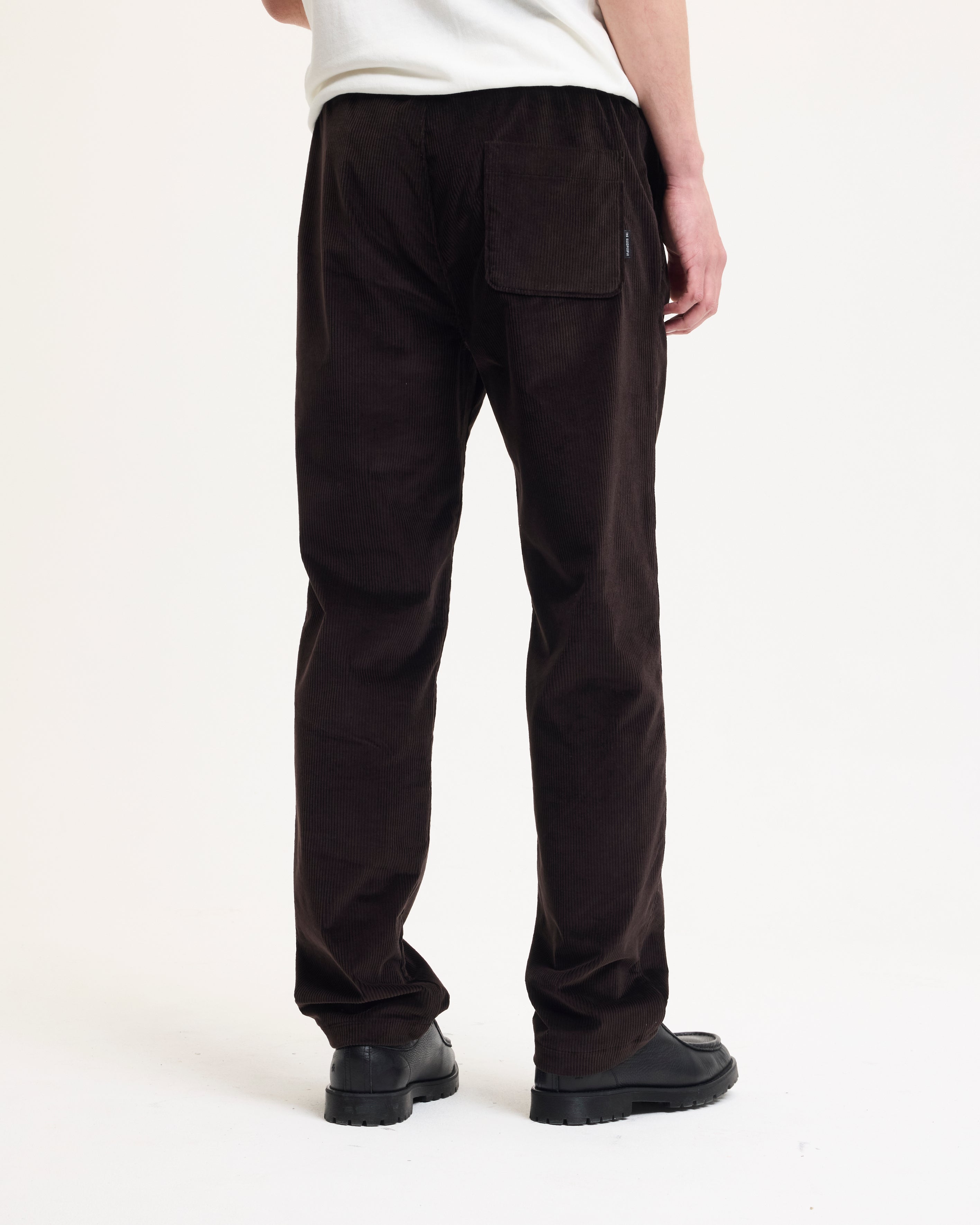 GOODPEOPLE Bob pantaloni velluto marrone relaxed