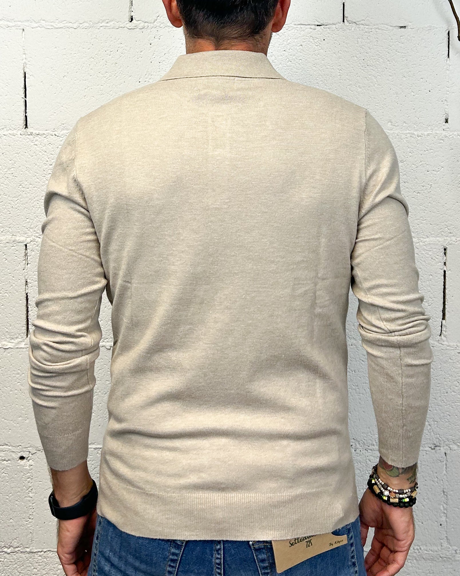 ONLYONE GIANNI LUPO Comfort polo manica lunga camel