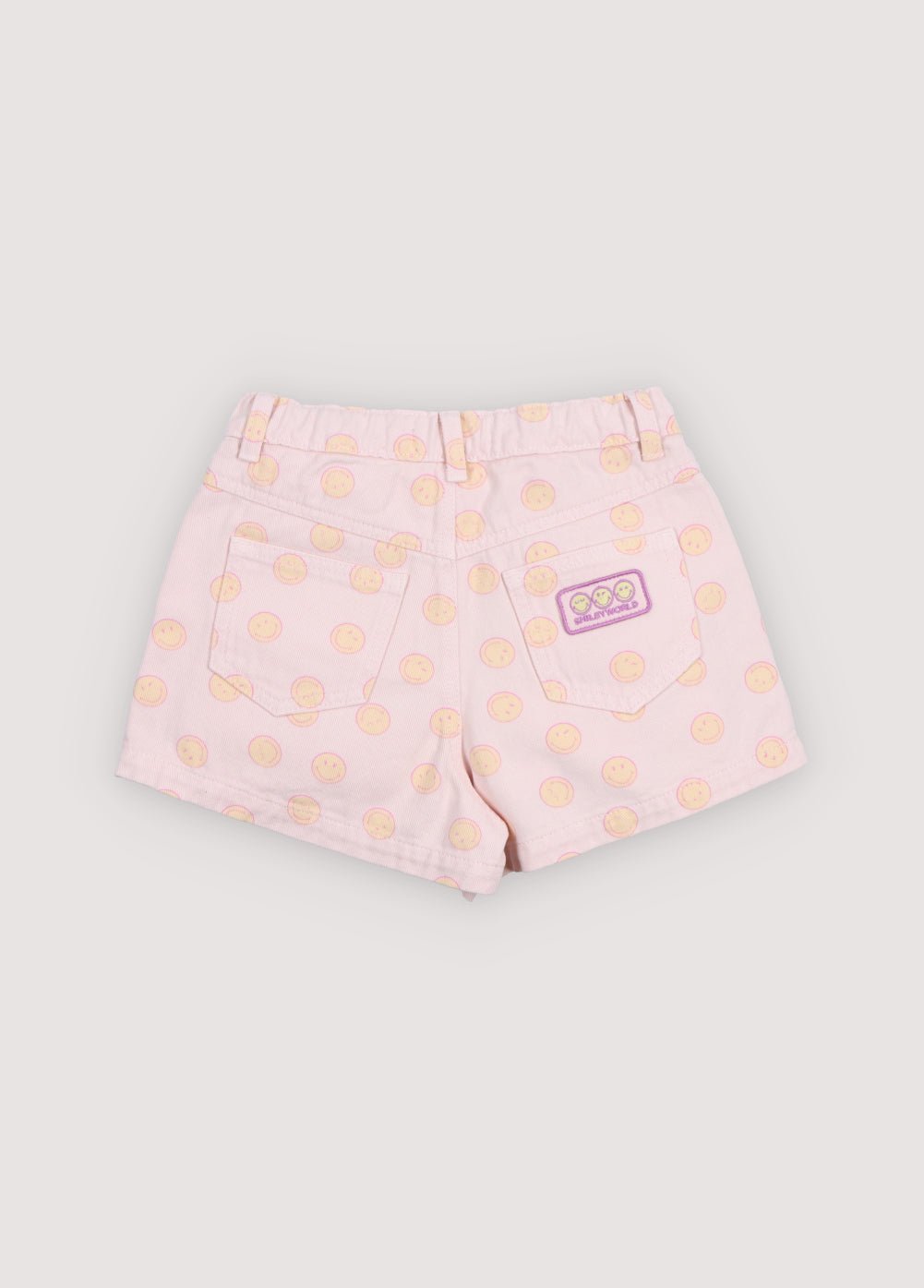 The New Society SmileyWorld Denim Short Smiley Print pantaloncini cotone