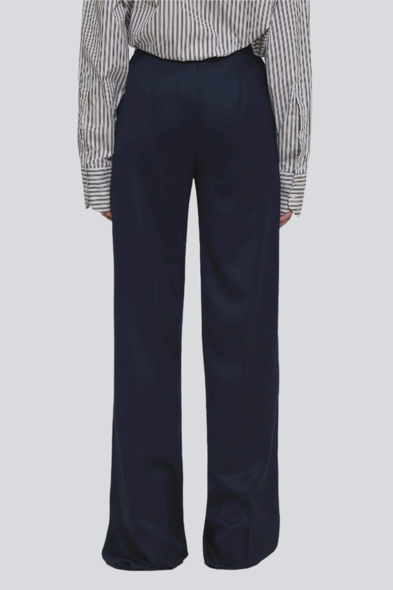 Sa Su Phi Andrea pantalone dritto lana blu navy