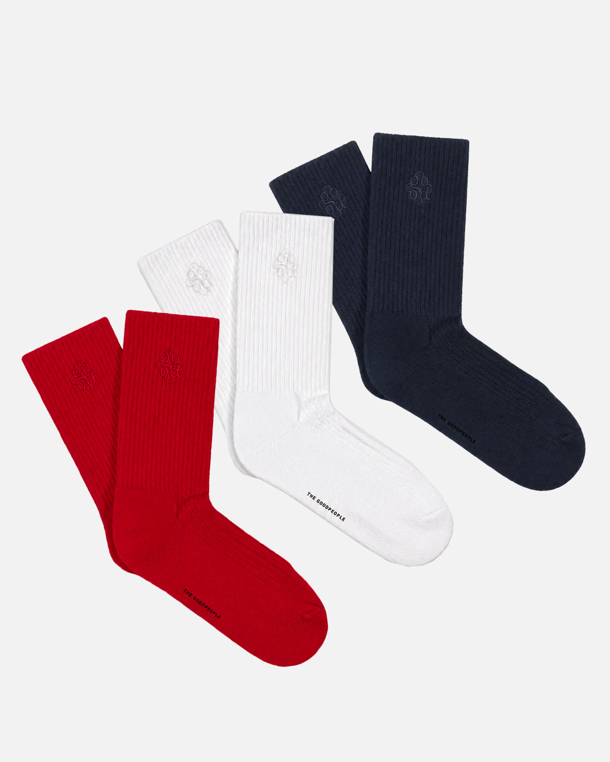 GOODPEOPLE Signature calzini 3 paia cotone multicolore