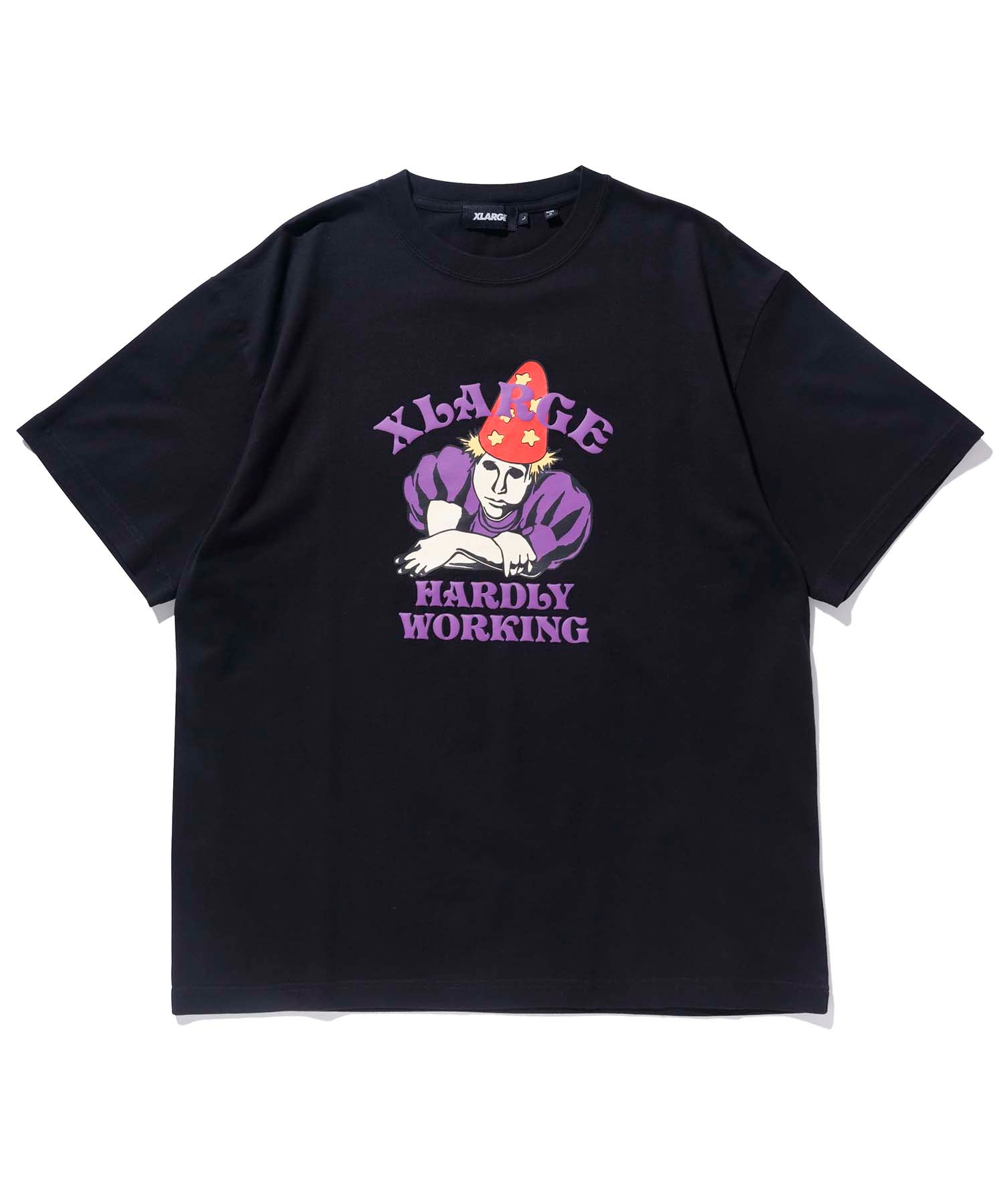 X-Large Hardly Working S/S Tee maglietta cotone stampa frontale
