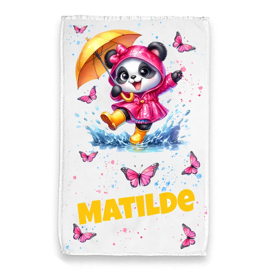Mr. Gadgets Panda Ombrello asciugamano bimbo spugna