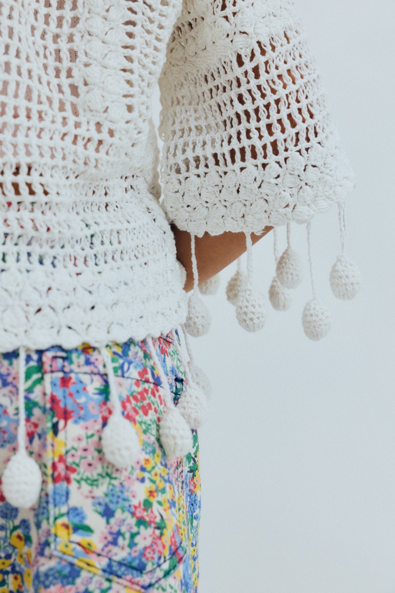 The New Society Lily pantaloni bambina Verbena floreale cotone