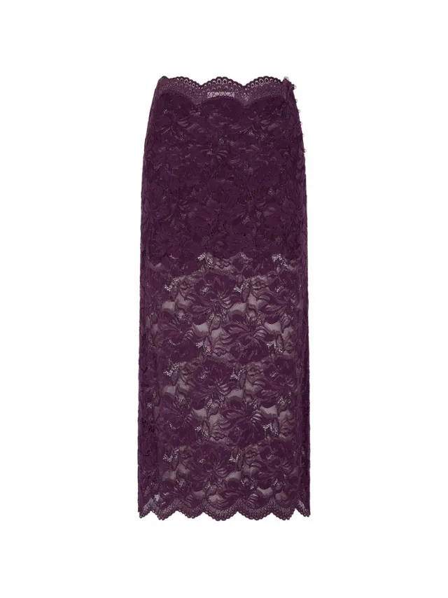 Rabanne 26AJJU598PA0170 gonna corta magenta