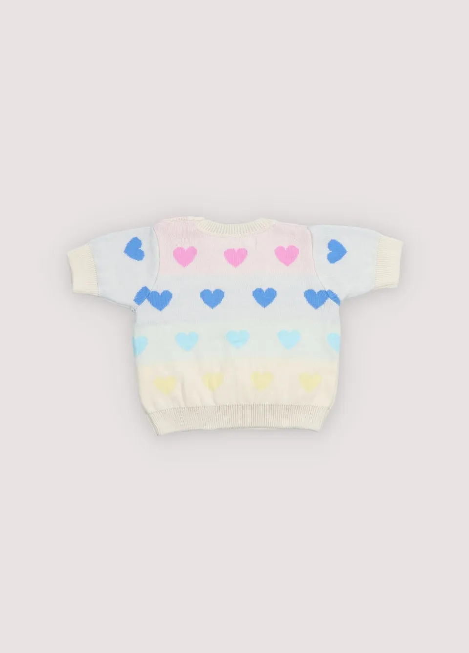 The New Society Pinpilin maglione neonato 6m cuori cotone