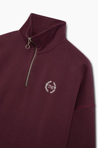 The New Society Mochi polo donna bordeaux cotone